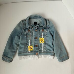 Toddler Girls BABY GAP Upcycled Jean Jacket 3